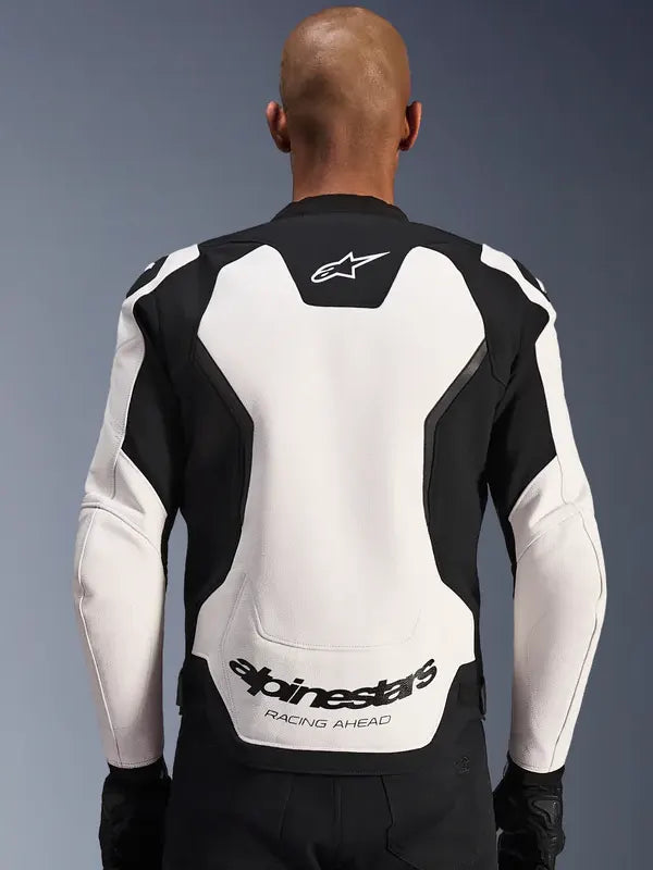 Alpinestars Leather Jacket White