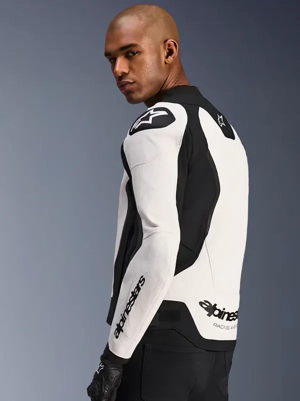 Alpinestars Leather Jacket White