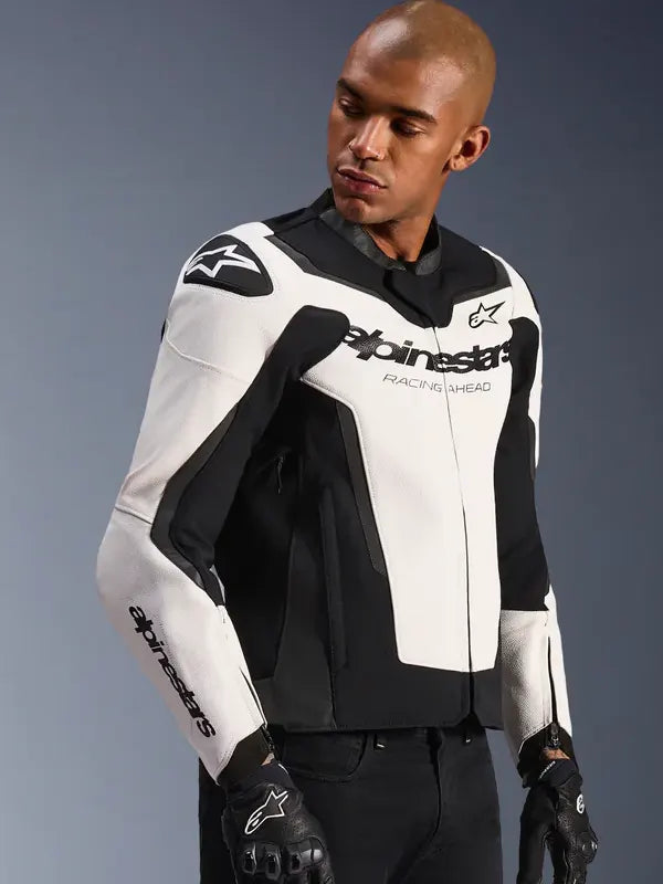 Alpinestars Leather Jacket White