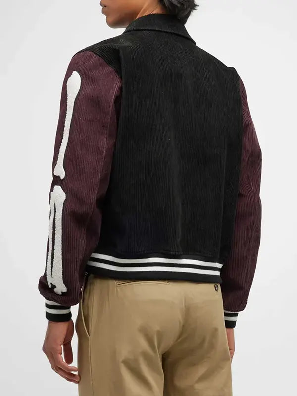 Amiri Corduroy Bones Varsity Jacket - Embroidery