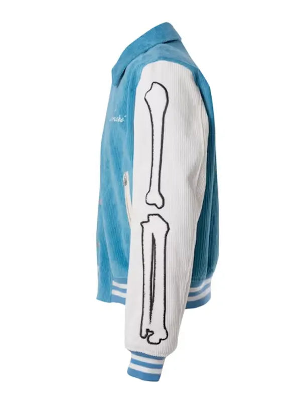 Amiri Corduroy Bones Varsity Jacket - Embroidery