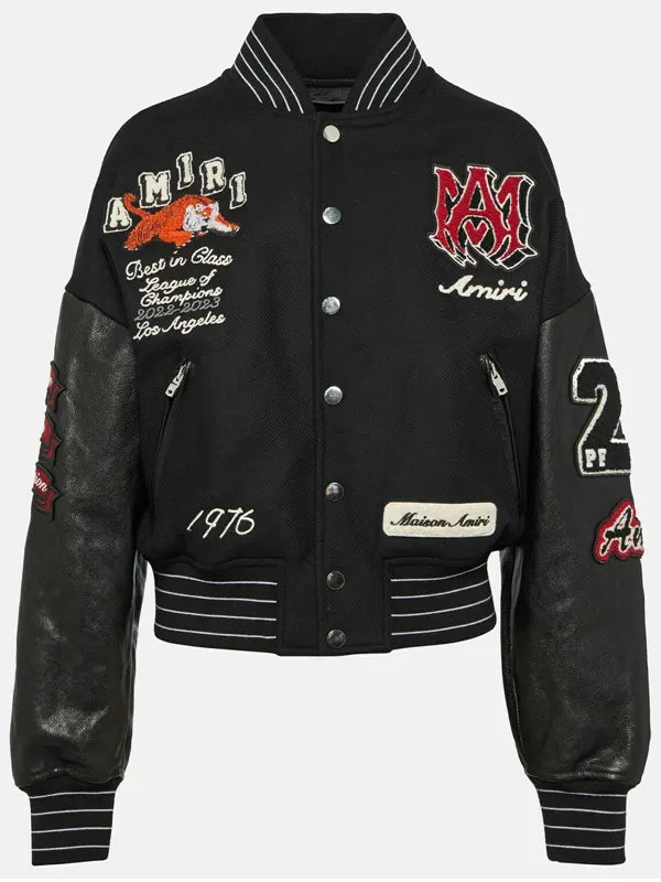 Amiri Cropped Varsity Jacket