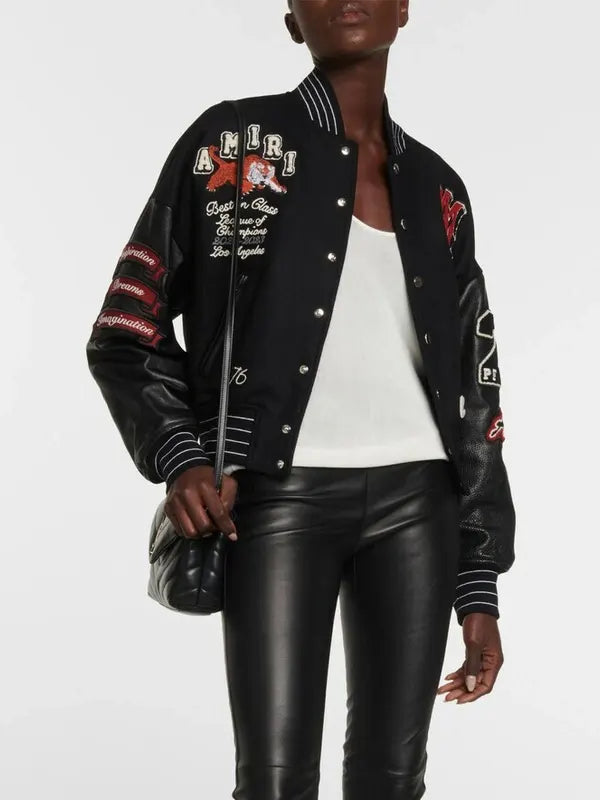 Amiri Cropped Varsity Jacket