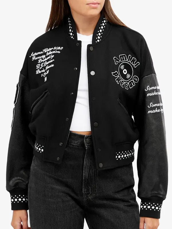 Amiri Cropped Varsity Jacket