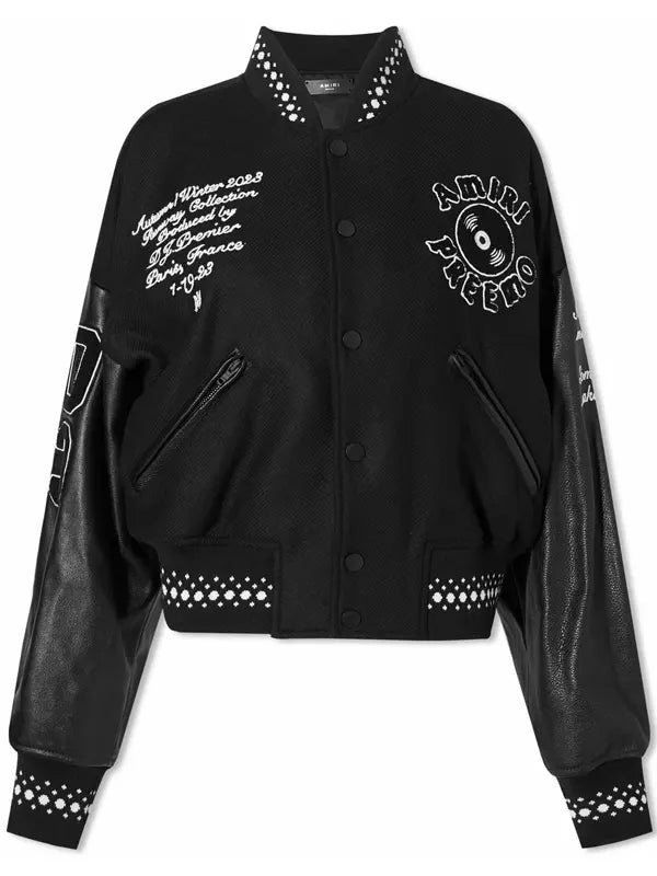 Amiri Cropped Varsity Jacket