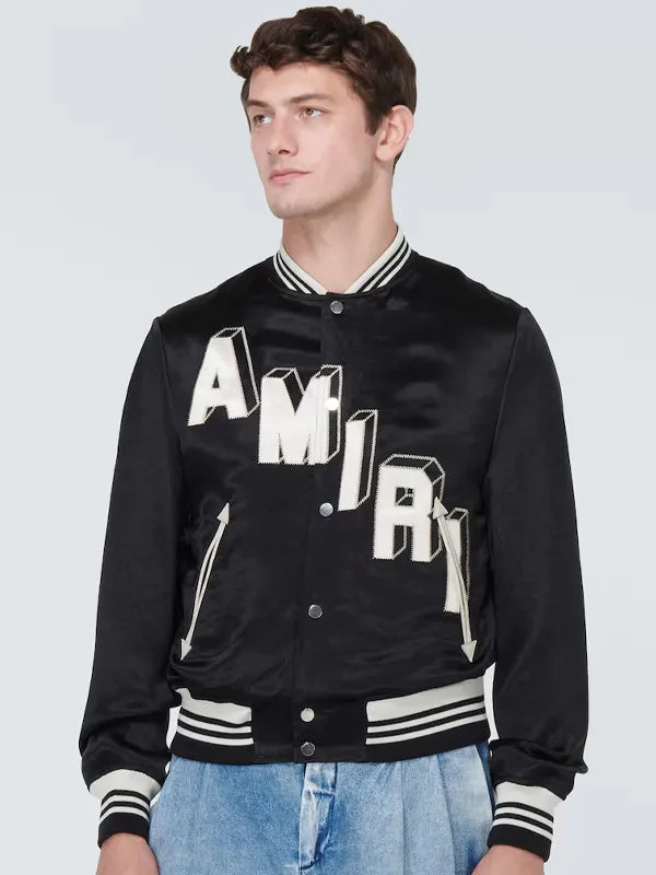 Amiri Cropped Varsity Jacket