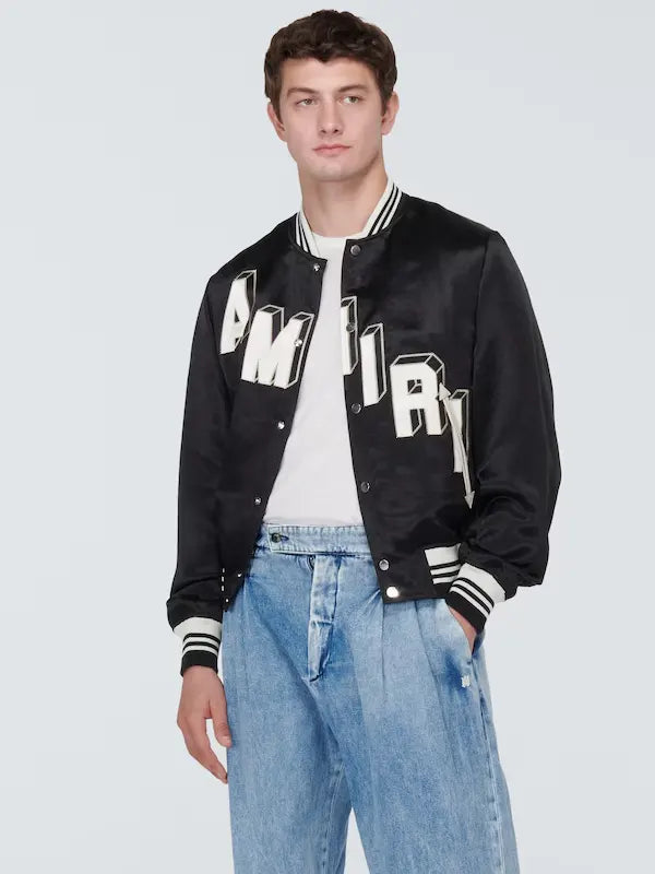 Amiri Cropped Varsity Jacket