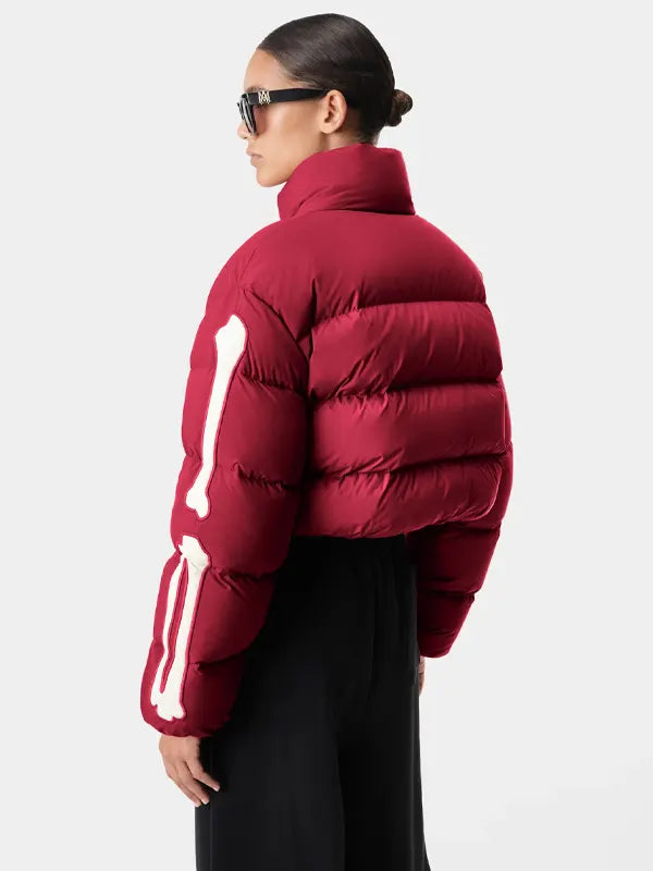 Amiri Women's Bones Cropped Down Jacket