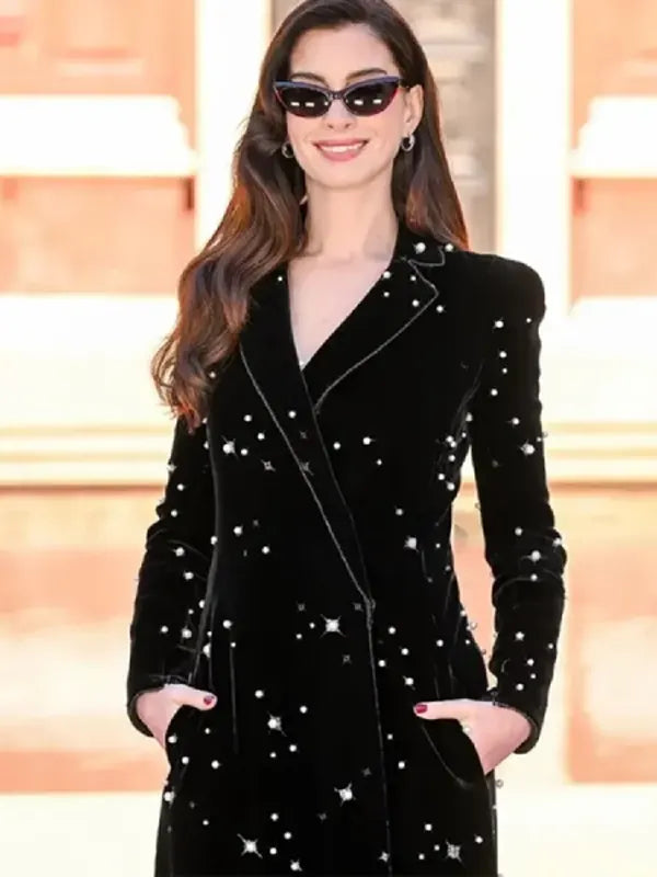 Anne Hathaway The Devil Wears Prada 2 Long Coat