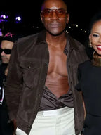 Annual Party Rodney Franks Brown Suede Jacket