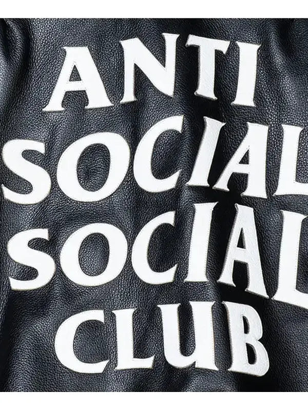 Anti Social Social Club Leather Jacket