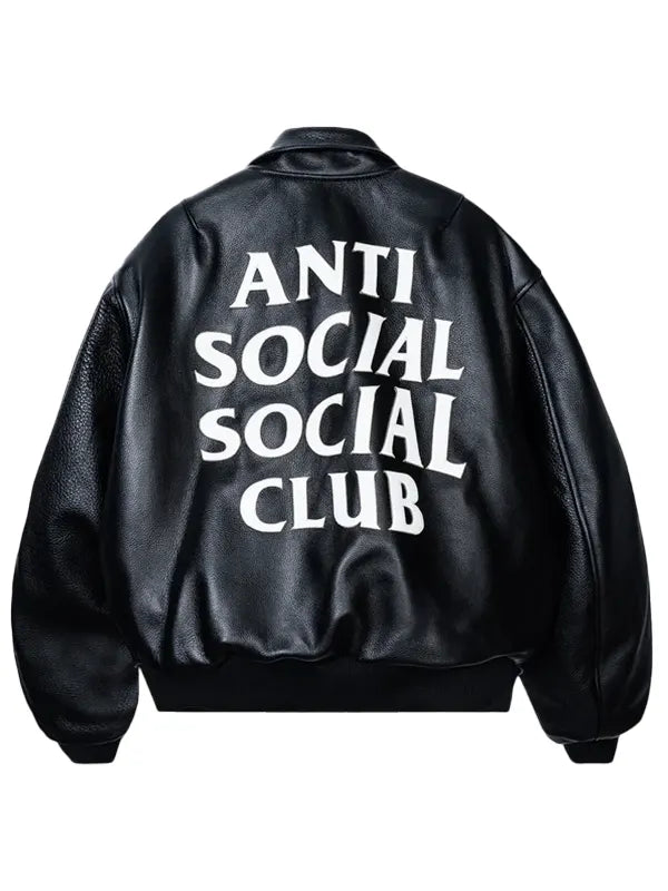 Anti Social Social Club Leather Jacket