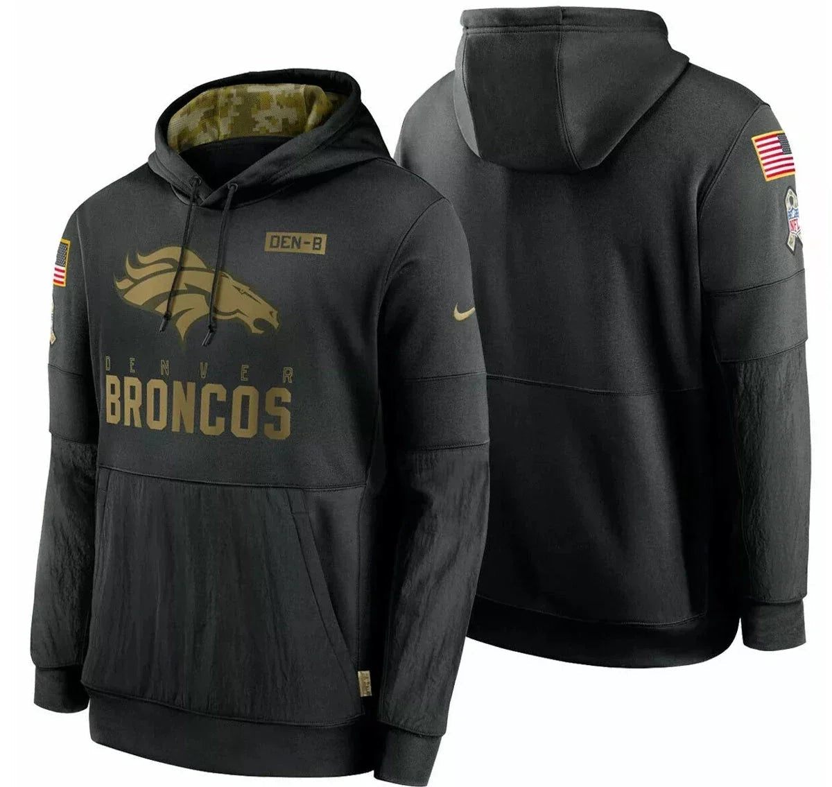 Arctic Camo Denver Broncos 2024 Salute to Service Club Hoodie Zing Apparel