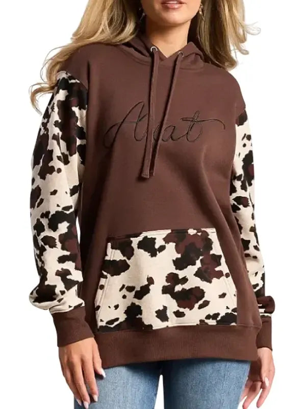Ariat Cow Print Hoodie
