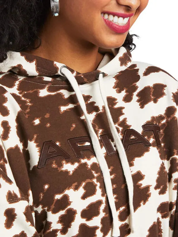 Ariat Cow Print Hoodie