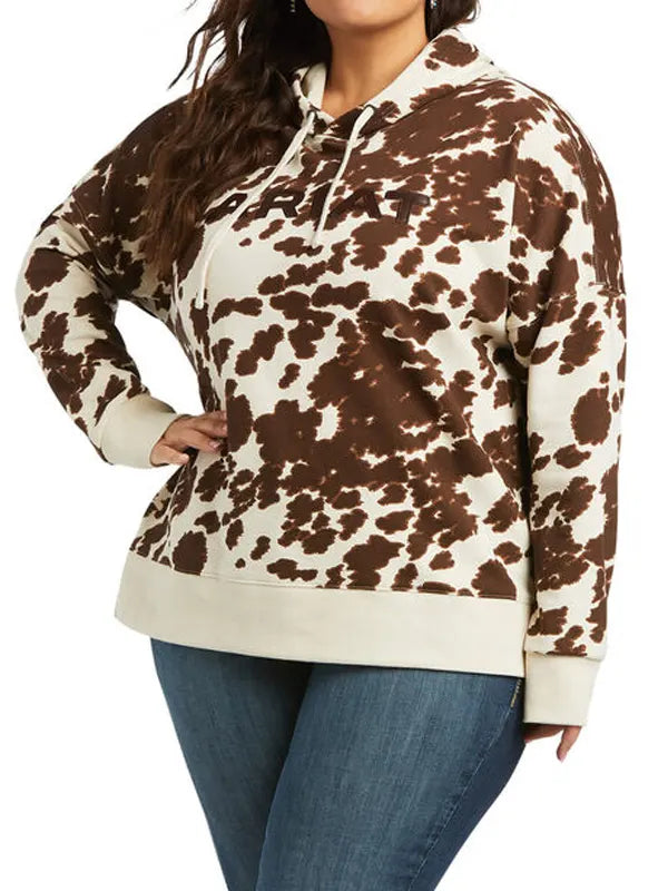 Ariat Cow Print Hoodie