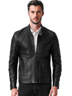 Automobili Lamborghini Leather Biker Jacket