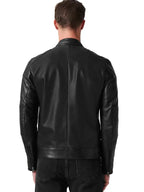 Automobili Lamborghini Leather Biker Jacket