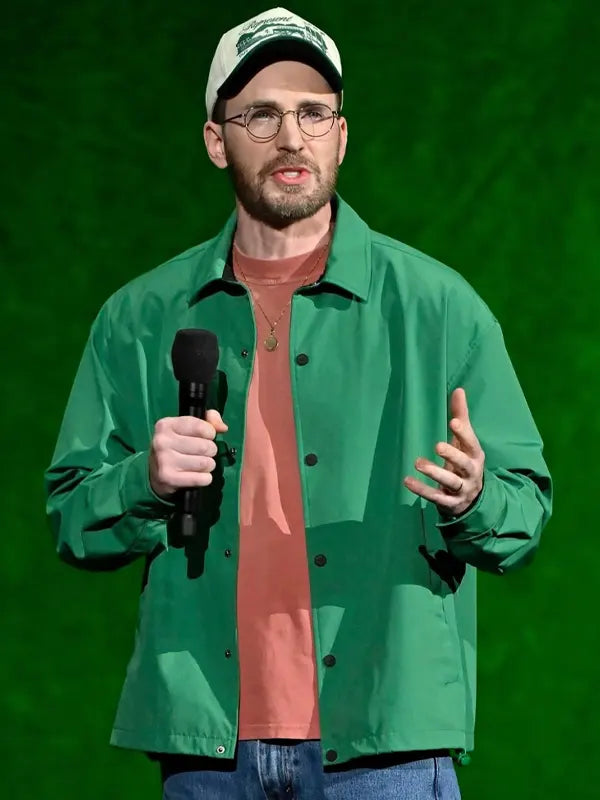 Avengers Doomsday 2026 Promo Chris Evans Green Jacket