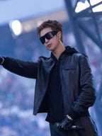 BTS RM World Tour Arirang Black Leather Jacket