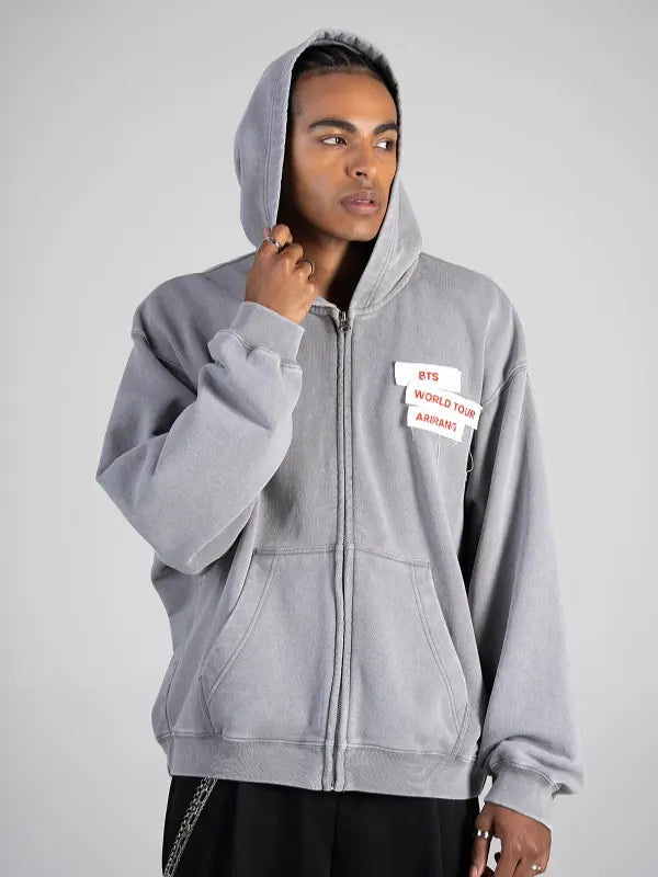 BTS World Tour ARIRANG Zip-up Hoodie