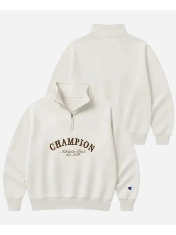 BTS V Champion Athletic Club Off Whitte Sweatshirt