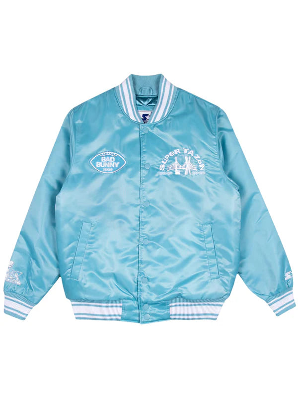 Bad-Bunny-x-Super-Tazon-Light-Blue-Starter-Jacket