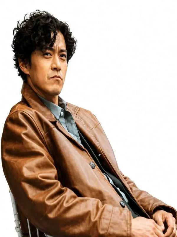 Bad Lieutenant Tokyo 2026 Shun Oguri Brown Leather Coat