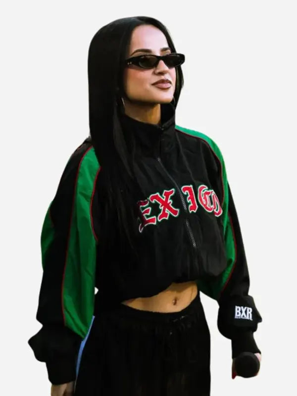 Becky G 2026 Australia vs Mexico Cropped Track Jacket