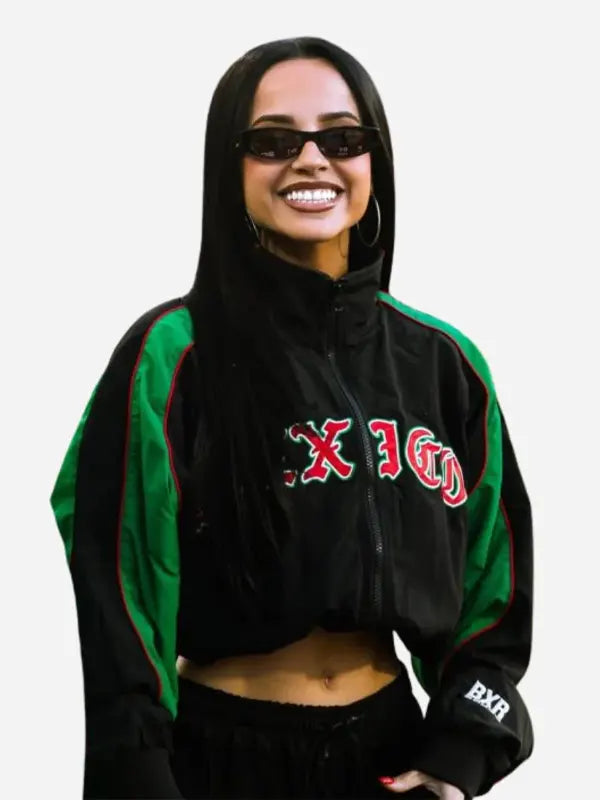 Becky G 2026 Australia vs Mexico Cropped Track Jacket