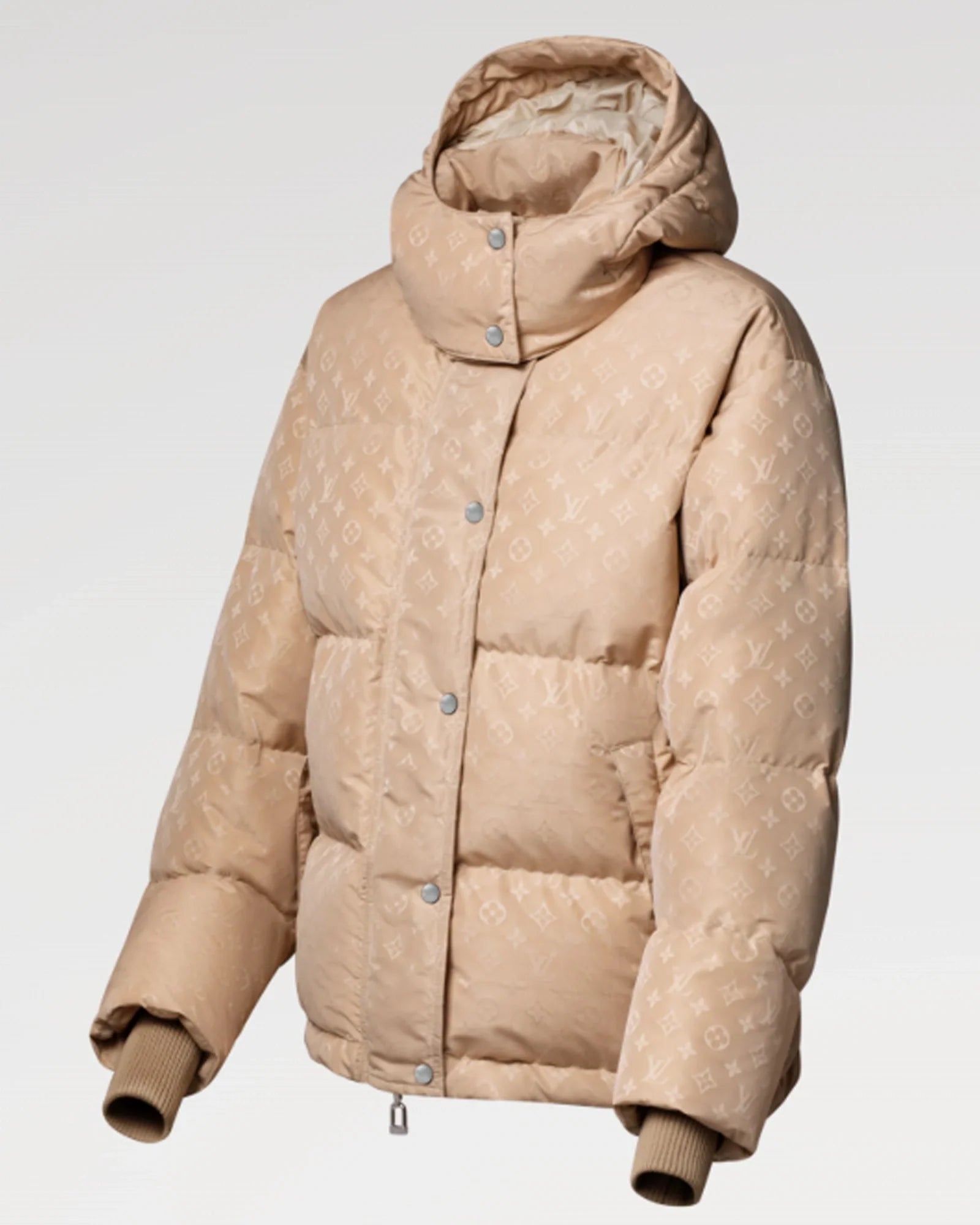 Beige-Louis-Vuitton-Puffer-Jacket