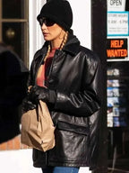 Bella Hadid Leather Jacket