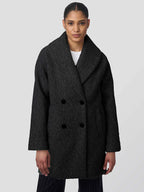 Bernardo-Double-Breasted-Boucle-Coat