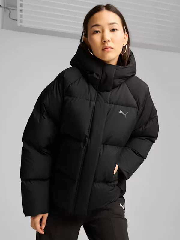 Black-Puma-Puffer-Jacket-Women