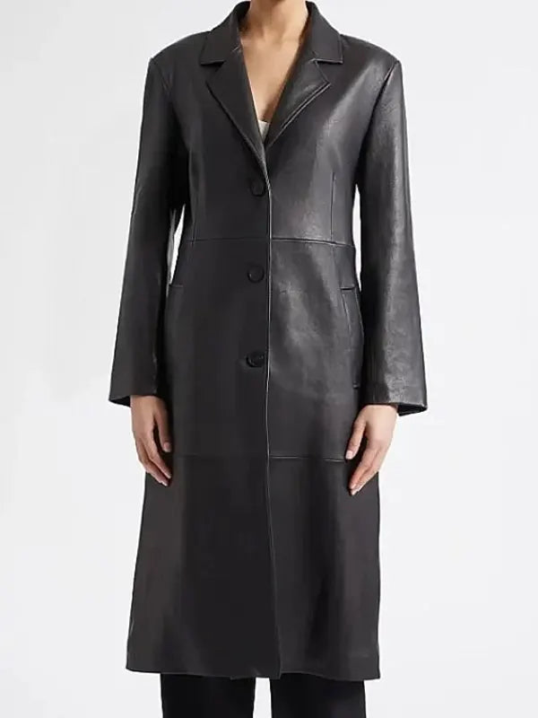 Taylor Swift Patient Zero Black Leather Coat
