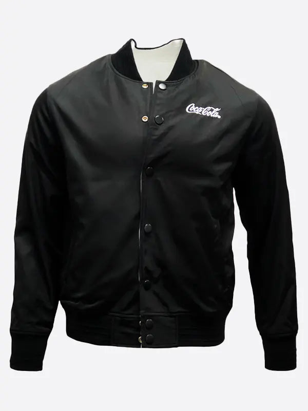 Black Coca Cola Bomber Jacket
