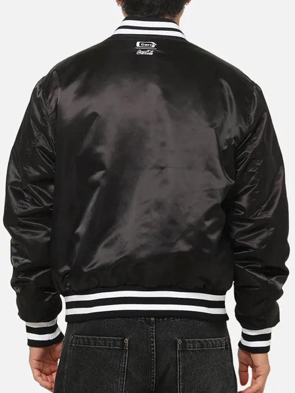 Black Coca Cola Bomber Jacket
