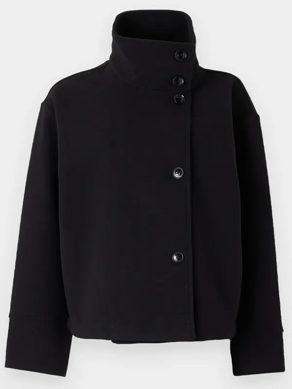 Gina Tricot Short Felt Jacket Black