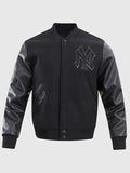 Black MLB Varsity Jacket