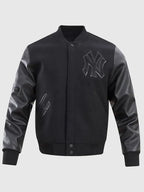 Black MLB Varsity Jacket