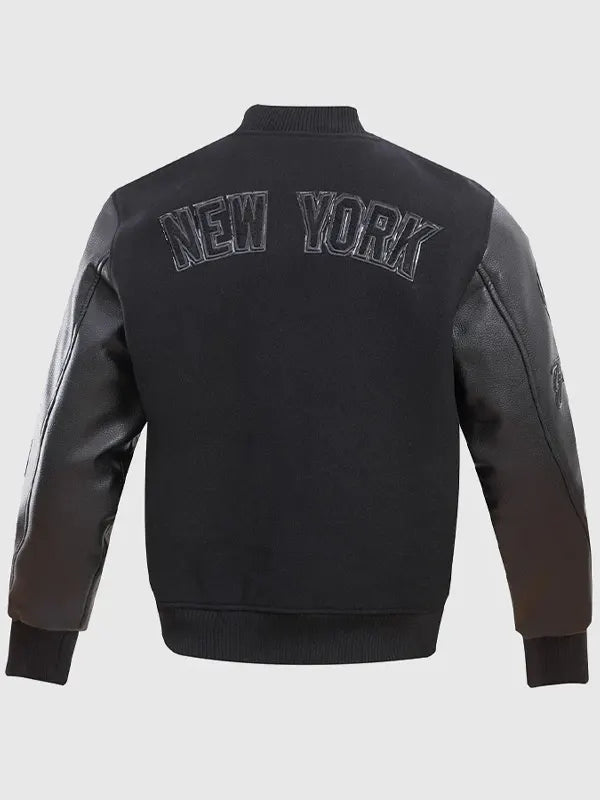 Black MLB Varsity Jacket