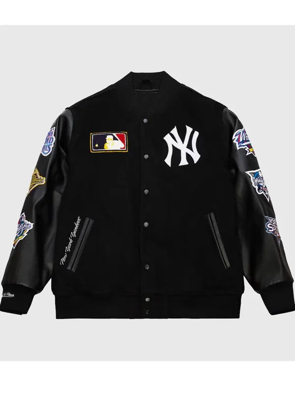 Black MLB Varsity Jacket