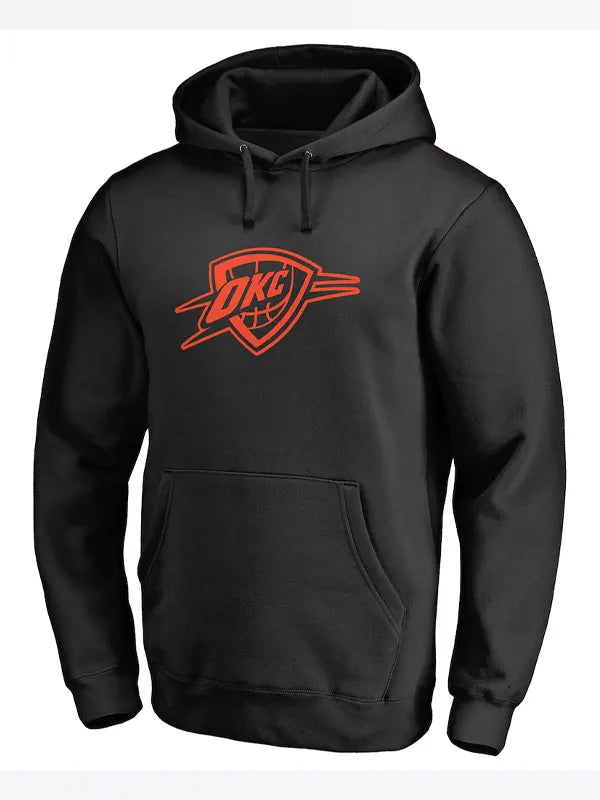 Black Okc Thunder Hoodie