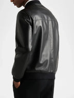 Prada Leather Bomber Jacket