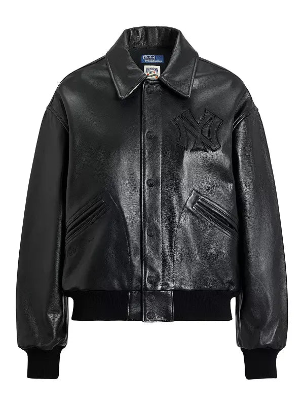 Ralph Lauren Yankees Bomber Jacket Leather