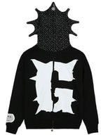 Black Rhinestone Glo Gang Hoodie