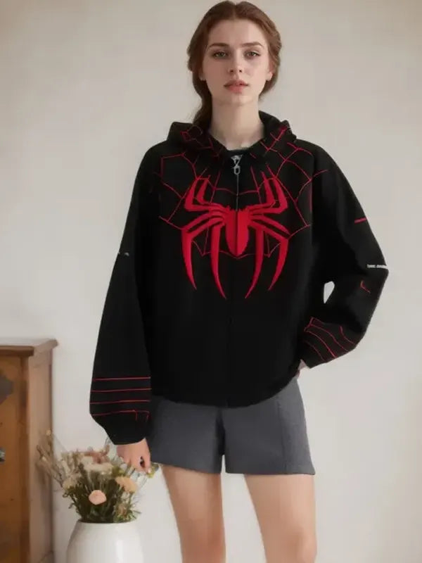 Black Spiderman Hoodie