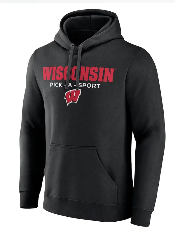 Black Wisconsin Badgers Hoodie