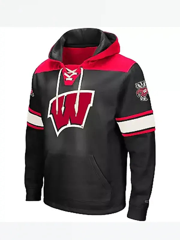 Black Wisconsin Badgers Hoodie