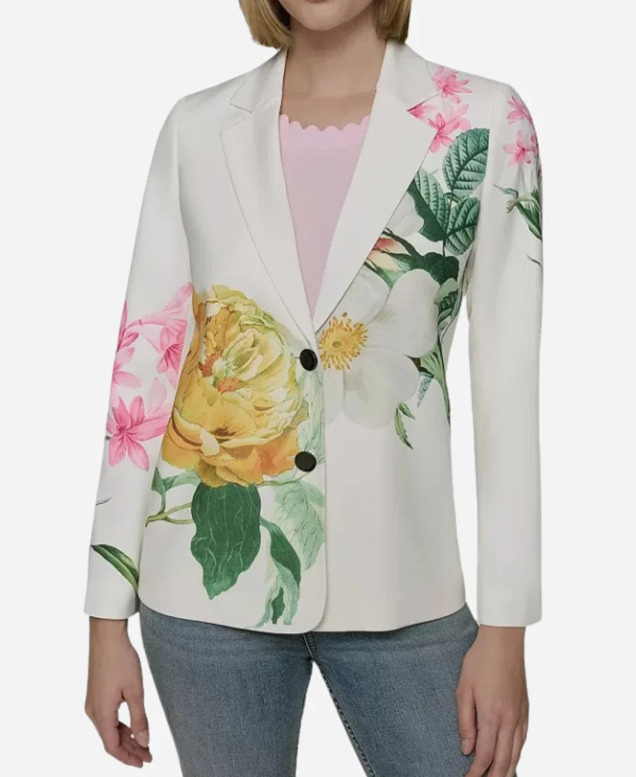 Brooke Logan Katherine Kelly Lang Floral Blazer